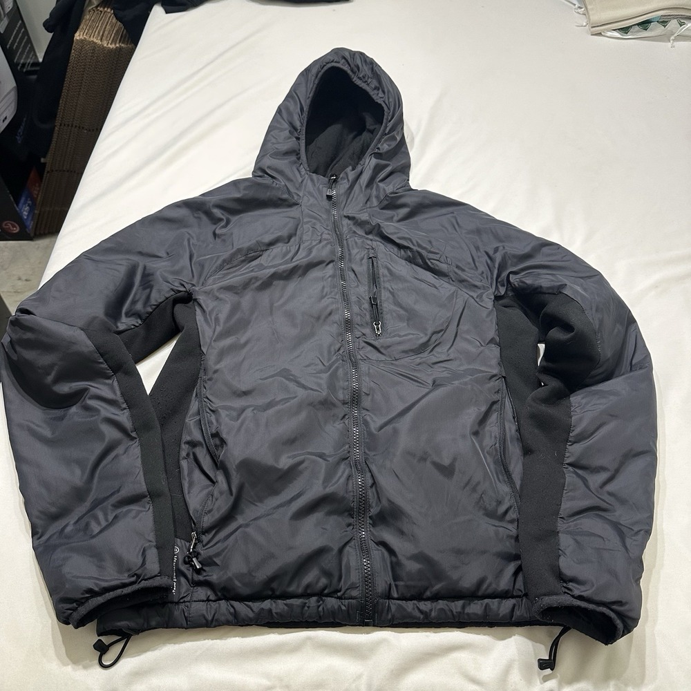 C9 by Champion Jacket Mens Small Black Windbreaker Lightweight Full Zip Hood